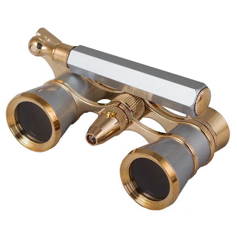 Binocolo da teatro Levenhuk Broadway 325N (lorgnette con luce LED), argento Binocolo da teatro Levenhuk Broadway 325N (lorgnette con luce LED), argento
